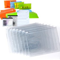고주파 PVC 투명지퍼백13x15cm 10장 슬라이드지퍼백