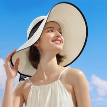 WEGO 라피아 햇 여름 밀집모자