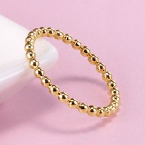 골드앤 14K 버블팝 반지 버블링 레이어드 가드링 데일리 볼 반지