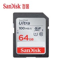 SONY 알파 A5100 호환 카메라메모리 SD카드 64GB, 선택하세요, san ultra SD카드 64GB