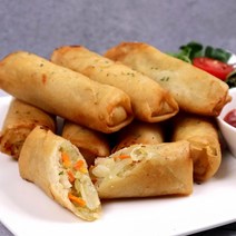 점보 야채 춘권 1kg+1kg (총 40개), 단품