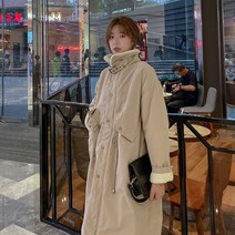 여자 롱패딩 구스 다운 점퍼 새로운 코튼 패딩 코트 여성용 롱 파카 두꺼운 양모 착용 Ins 홍콩 스타일
