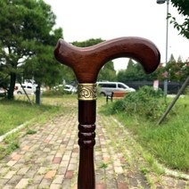원목 나무 지팡이 95cm 노인용 딱총나무 마호가니 어르신 할아버지 선물 할머니