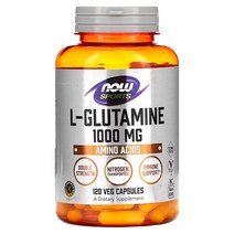 Nowfood 나우푸드 스포츠 L글루타민 더블 스트렝스 1 000mg 120정 베지캡슐 엘 글루타민