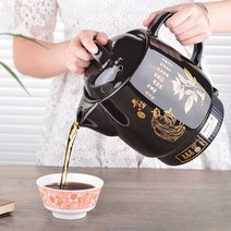 한약 탕약기 자동 한약 냄비 가정용 항아리 건강관리, 5L(백자논스틱)자동음