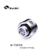 Bykski 플로우 버퍼 피팅 디바이더 버블 엘리 미네 이터 워터 쿨링 리저버/탱크 내장 스포일러 B-TSPD5, 01 Silver