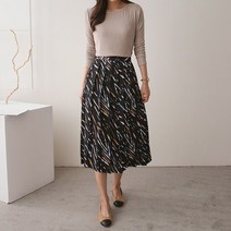 수키 [수키] 패턴 플리츠스커트 1060289