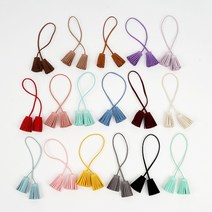 스웨이드 줄 태슬 (낱개), 레드브라운 [24102], 1개