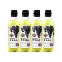 백설 포도씨유 500ml 4개