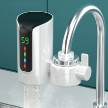 가정용 전기온수기 순간온수기 미니 수도꼭지 물데우기 세면대 수도 화장실 급속 씽크대 주방, 일반형 (일반 플러그 + 1.1m 코드)
