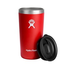 HydroFlask 올 어라운드 텀블러 루파인 12온스 442670, 20 Oz Black Lid_Goji, Goji_20 Oz Black Lid