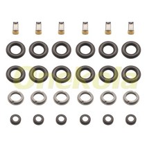 연료 인젝터 서비스 수리 키트 필터 오링스 씰 그로밋 닛산 370Z 인피니티 # 16600-EY00A, 02 6 piece set