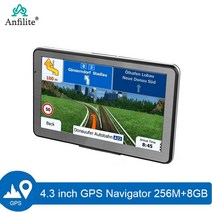 자동차 GPS 네비게이션 256M + 8 기가 바이트 4.3 인치 최신 남미 프랑스 유럽 차량, 01 without Bluetooth