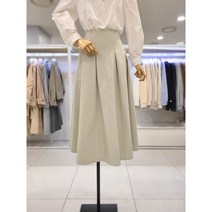 [르샵] 핀턱 뒤밴딩 코튼 스커트 LC18SK040 (P002603464)
