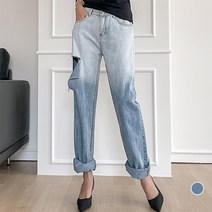 [나크21] (S~L) 그라데이션 와이드 데님팬츠 NK12-P-56