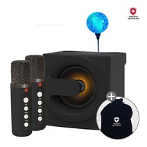 블루투스 노래방 마이크 무선 휴대용 캠핑 MSDM-K1010MZ, (4411)K10MZ+파우치+미러볼