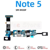 원래 USB 충전 포트 충전기 독 커넥터 플렉스 케이블 삼성 Galaxy Note 4 5 8 9 N950F N950N N950U N960F N, [05] Note 5 N920F