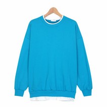 스콰즈 맨투맨 STW087 6COLOR 남자 라운드넥 레이어드 긴팔티