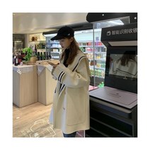 여자가을자켓 여성체크자켓 여성코트 루즈핏 여성린넨자켓 후드