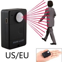 미니 GSM PIR 알람 모션 센서 적외선 무선 도난 방지 감지기 EU 플러그 고감도, 02 US plug