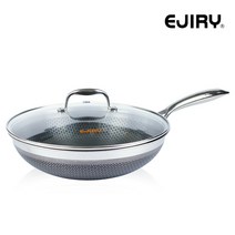 에지리 IH 블랙양면 스텐큐브 궁중팬 편수28cm(뚜껑포함)