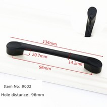 모던한 캐비닛 손잡이 단단한 알루미늄 합금 문 및 주방 찬장 서랍 가구 하드웨어, [12] 9001-128