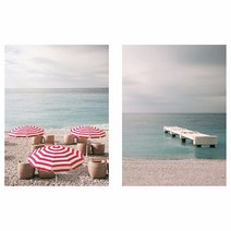 이케아 피에테뤼드 그림2P 휴가모드 28x38cm 섬유판