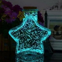 야광모래 스톤오브제 포장마차꾸미기 인테리어장식품 스톰글라스 고스트우드, 블루 GD01752