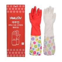 야무진 라텍스 도트 고무장갑 10개입