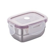 [스텐락] 스텐밀폐용기 반찬통 클래식 직사각 01호 120ml