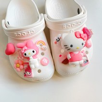 [데일리엔디자인] 산리오 5종 자비츠 파츠 세트 신발 악세사리 참 장식