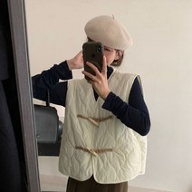 SJW 겨울 퀼팅 누빔 조끼패딩 브이넥 경량 보온 숏 떡볶이 베스트 세상편한 면조끼
