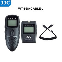 JJC 2.4GHz 56 채널 DSLR RF 무선 타이머 원격 제어 올림푸스 OM-D E-M III 마크 펜 F OM 시스템, CABLE-J