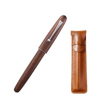 진하오 만년필 Jinhao 새로운 나무 만년필 고품질 0.5mm 펜촉 2 색 고급 나무 잉크 펜 선물, 펜과 가방