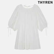 티렌 백 리본 포인트 블라우스 L212PWB405