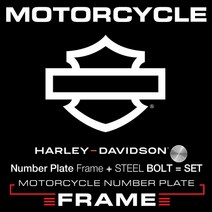 할리 데이비슨 바이크 번호판가드＋번호판볼트 MFMC13 HARLEY DAVIDSON 3LINE ＋ BOLT, D11