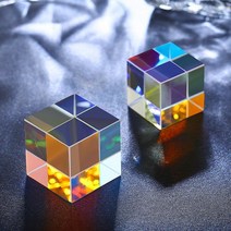 고급 피라미드 큐브 직각 삼각 사각 무지개 프리즘 과학 실험 육각형 컬러 10x10x10MM Xcube 1 개 선물 광학 있는 물리학 장비