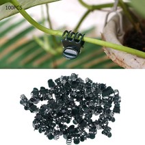 식물 고추 기둥 지지대 100 pcs 식물 지원 클립 정원 클립 꽃 난초 줄기 클립 덩굴 지원 87ha