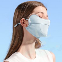 J.ROM 여름골프 얼굴햇빛가리개 메쉬 마스크 원플원 자외선차단골프마스크, 그레이/블랙