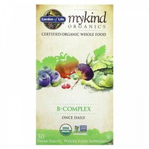 (아이허브) Garden of Life 마이카인드 오가닉스 비타민B 컴플렉스 30베지정 빠른직구, (아이허브) Garden of Life 마이