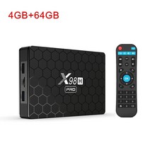 X98H 프로 안드로이드 12 TV 박스 H618 쿼드 코어 4G 64GB 셋톱 와이파이 6 BT5.0 스마트 스트리머 4K H.2, 03 4GB 64GB_02 Eu 플러그