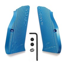 CZ75 그립 알루미늄 전체 크기 SP-01 시리즈 섀도우 2 BD 총 나사, 03 Blue D with screw