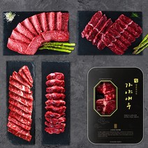 가야애우 국내산 냉장 소고기 구이용 알찬세트B (안창살+치마살+토시살+제비추리) 600g