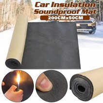차량용 차음 방음 흠음 단열 재 1 롤 200cm x 50cm 10mm6mm3mm 자동차 데드닝 자동차 트럭 소음 방지 면화 열 폐쇄 셀 폼, 2pc 10mm