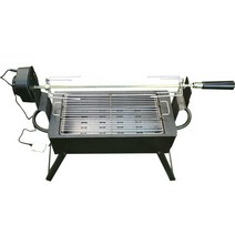 숯불 치킨 기계 캠핑 화로대 훈연기 닭 양고기 글램핑, 전자동 오븐