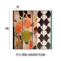 우드파티션 병풍 북유럽 빈티지 스크린 파티션 입구 거실 침실 커버 홈 접이식 모바일 레스토랑 호텔 간단한 장식115135, WHITE