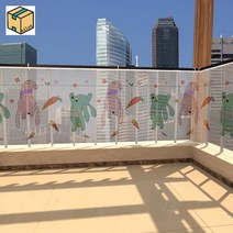 계단 난간 추락 방지 망 망 그물 네트, 2m 길이 80cm [토끼는 무를 좋아한다] 계단식 그