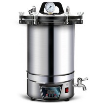 고압 멸균기 18L 오토클레이브 실험용 살균기 증기, 8L 두꺼운 알루미늄 합금(스테인리스 강선)