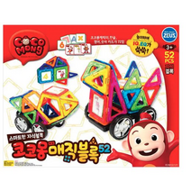 코코몽 매직블록 52p 자석블록, 혼합 색상