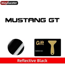 자동차 차량용 앞유리 데칼 후면 윈드 스크린 윈도우 스티커 1개 포드 머스탱 GT 셸비 GT500 S550 악세사리, 12 Reflective black